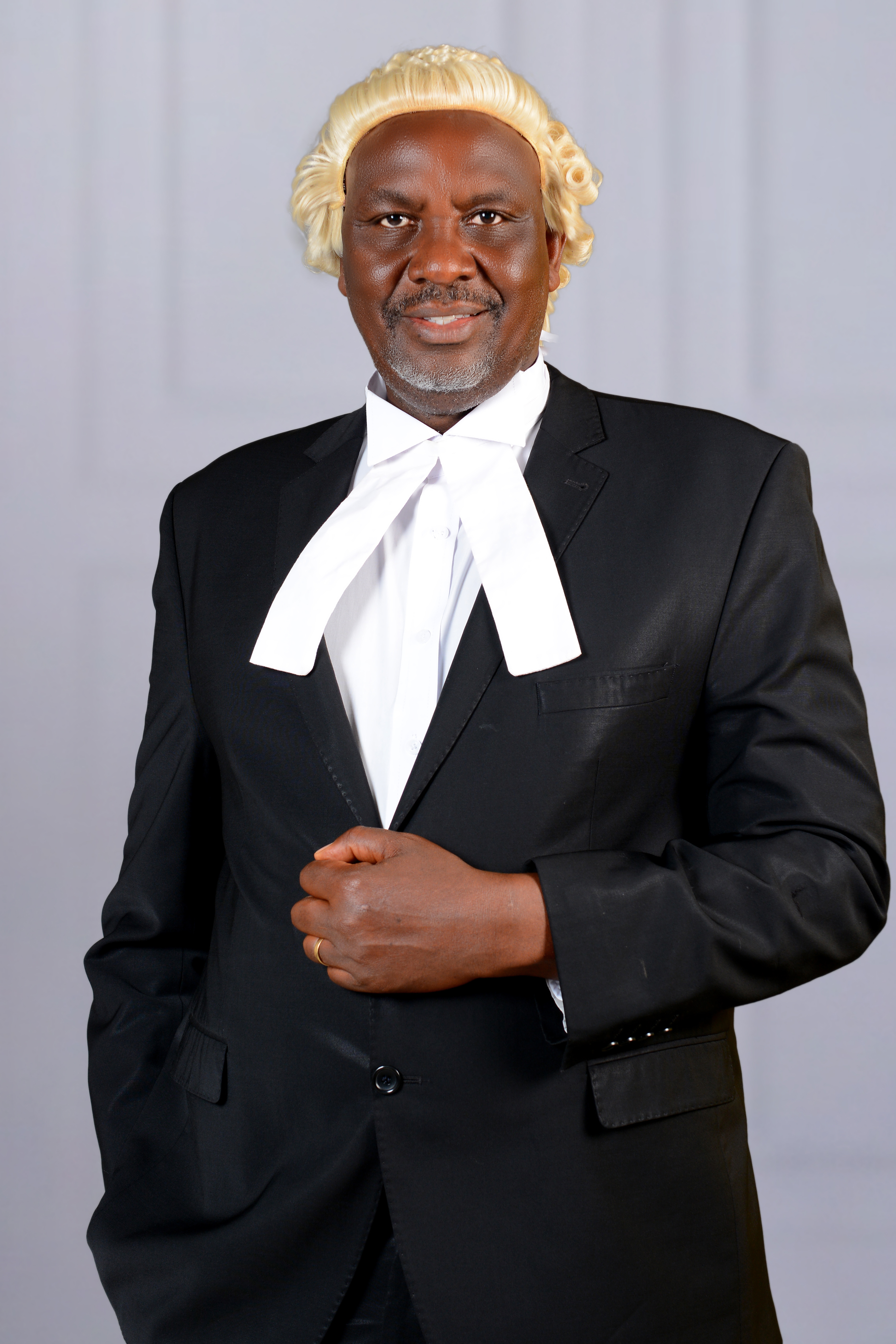 Edward Gacau Kariuki, Advocate of the High Court of Kenya, in formal advocate's attire